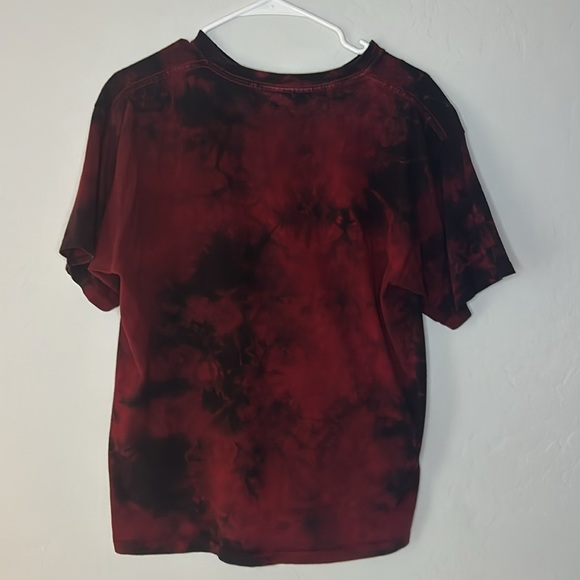 Black and red tie die tee - Picture 2 of 3